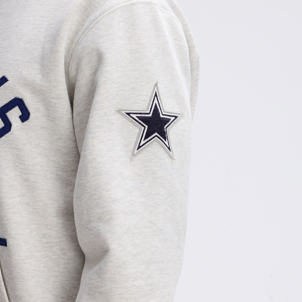 Dallas Cowboys IconicFleece Pocket Sweatshirt - Heather Gray - Fanatics