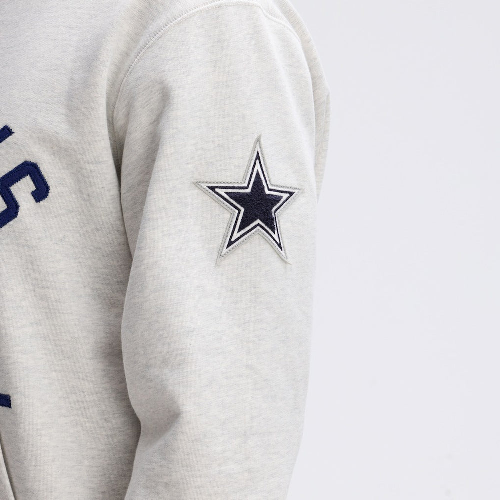 Dallas Cowboys IconicFleece Pocket Sweatshirt - Heather Gray - Fanatics