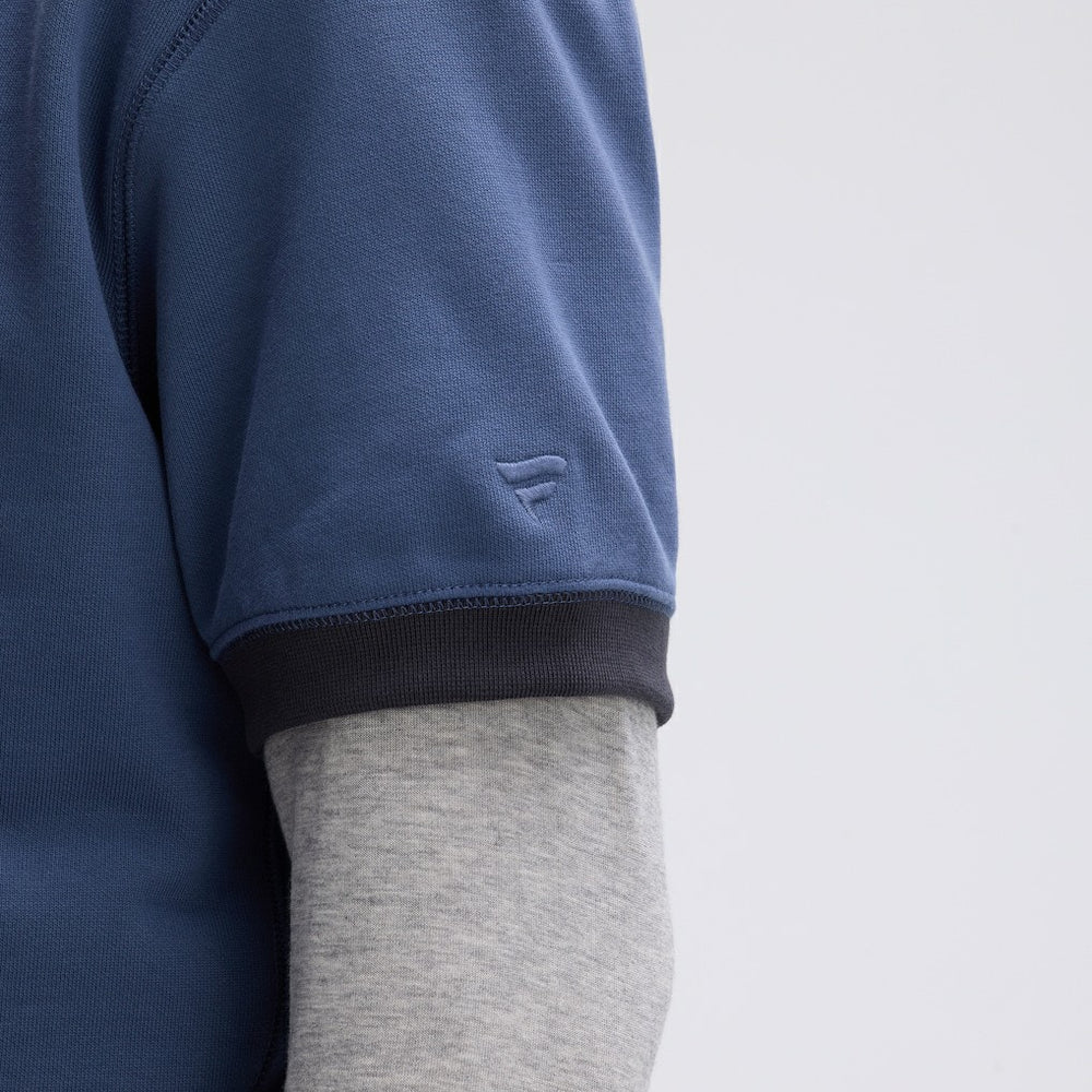 Buffalo Bills IconicFleece Short Sleeve Sweatshirt - Royal - Fanatics