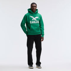 Philadelphia Eagles IconicFleece Flocked Hoodie - Kelly Green - Fanatics