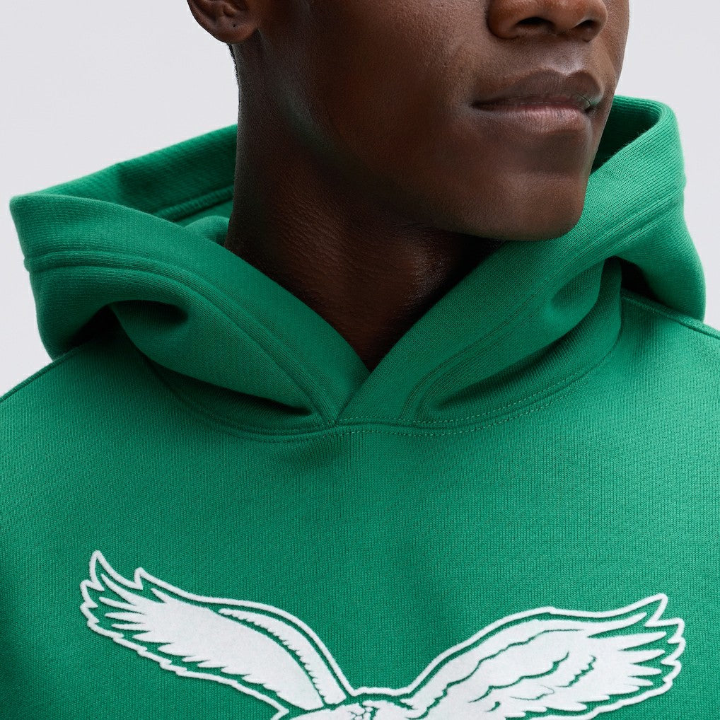 Philadelphia Eagles IconicFleece Flocked Hoodie - Kelly Green - Fanatics