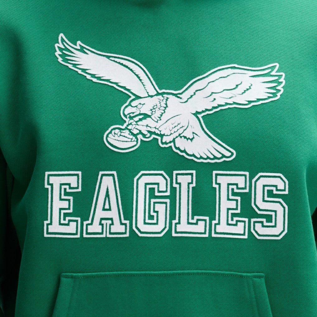 Philadelphia Eagles IconicFleece Flocked Hoodie - Kelly Green - Fanatics