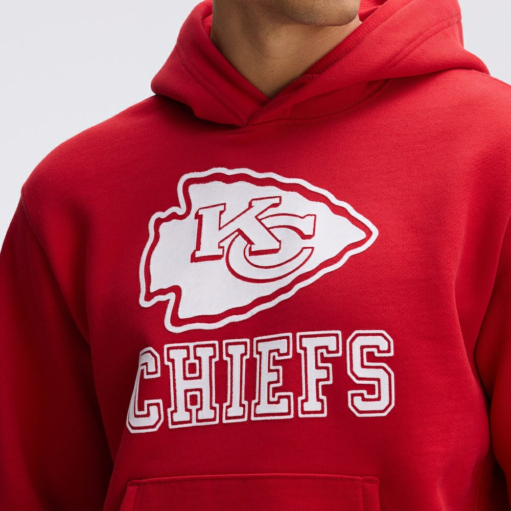 Kansas City Chiefs IconicFleece Flocked Hoodie - Red - Fanatics