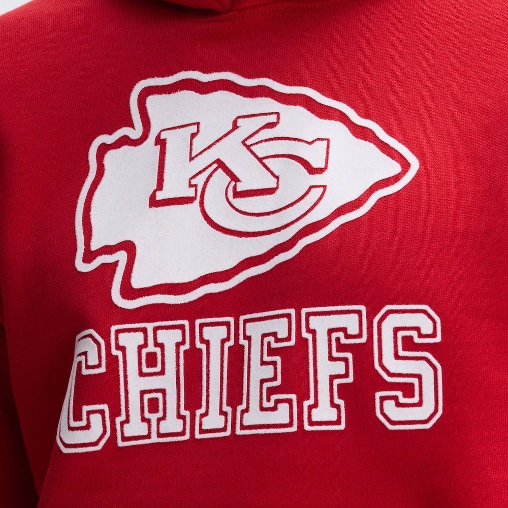 Kansas City Chiefs IconicFleece Flocked Hoodie - Red - Fanatics