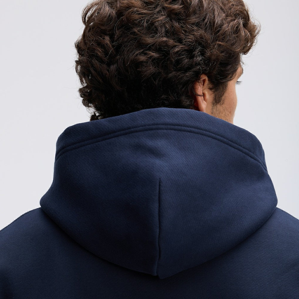 Chicago Bears IconicFleece Flocked Hoodie - Navy - Fanatics