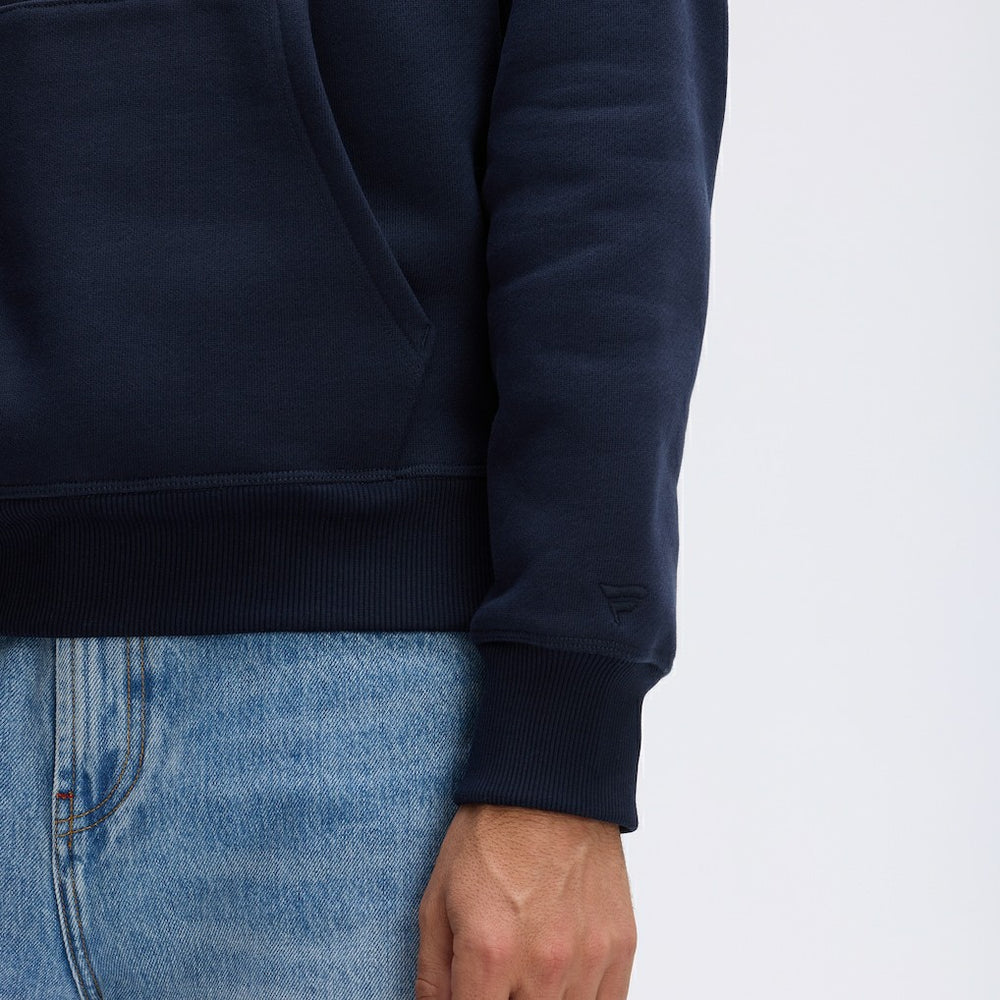 Chicago Bears IconicFleece Flocked Hoodie - Navy - Fanatics