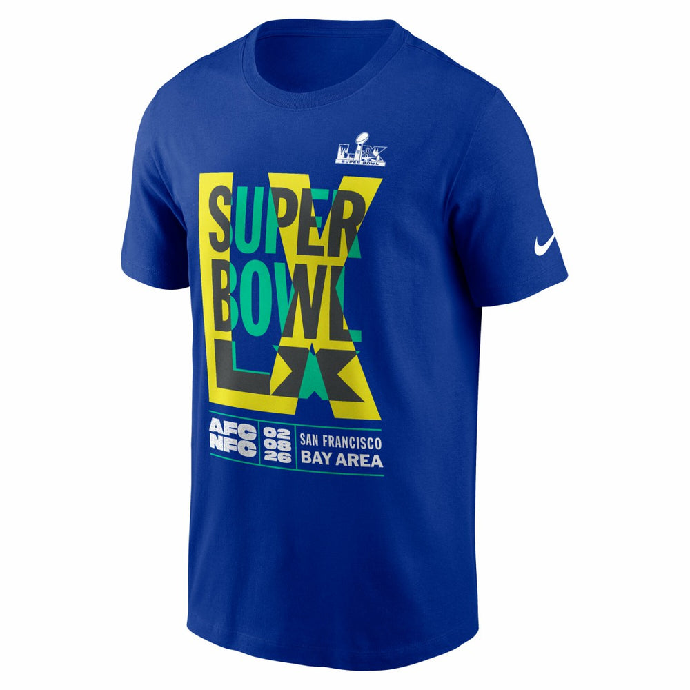 Super Bowl LX Essential T-Shirt - Royal - Nike