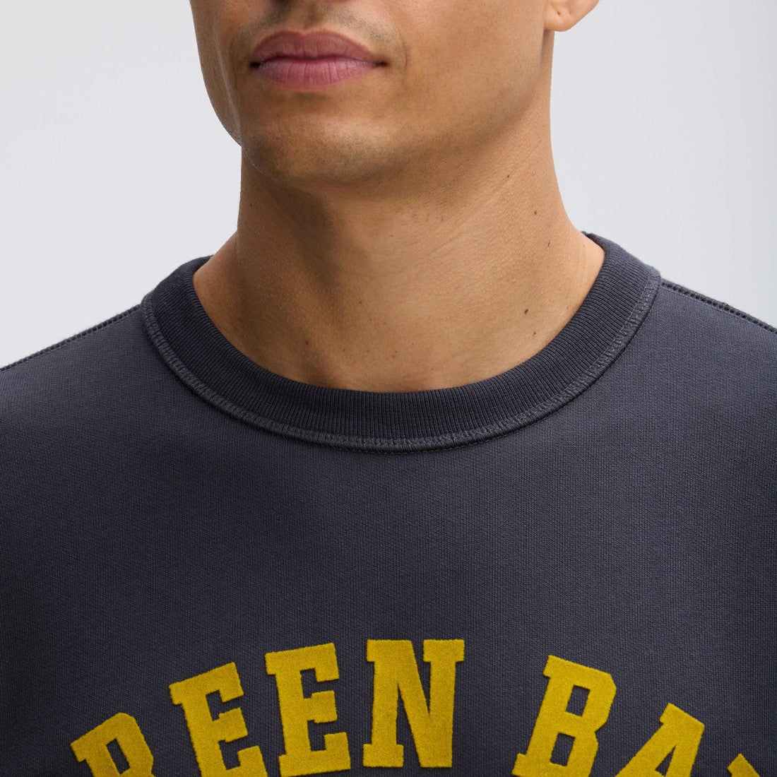 Green Bay Packers IconicFleece Short Sleeve Sweatshirt - Black - Fanatics