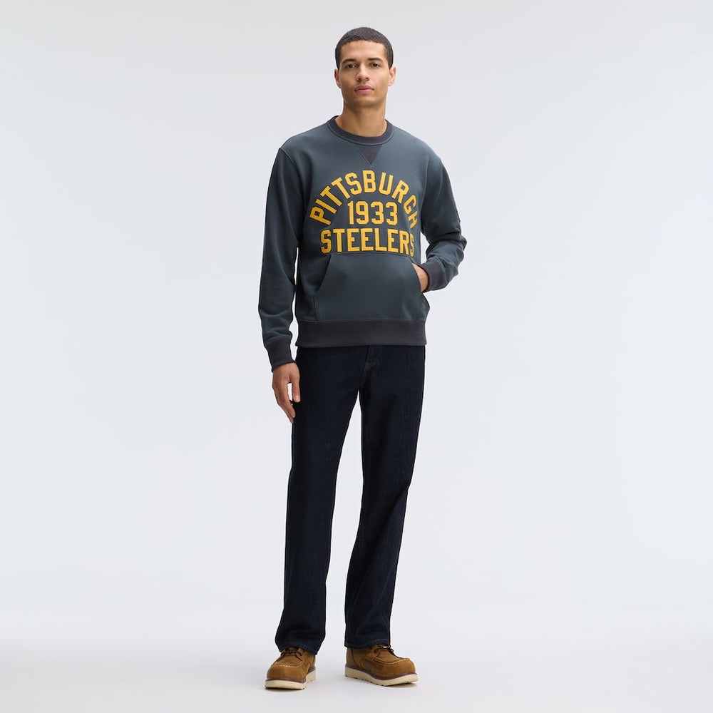 Pittsburgh Steelers IconicFleece Pocket Sweatshirt - Charcoal - Fanatics