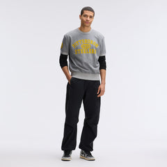 Pittsburgh Steelers IconicFleece Short Sleeve Sweatshirt - Athletic Heather Gray - Fanatics