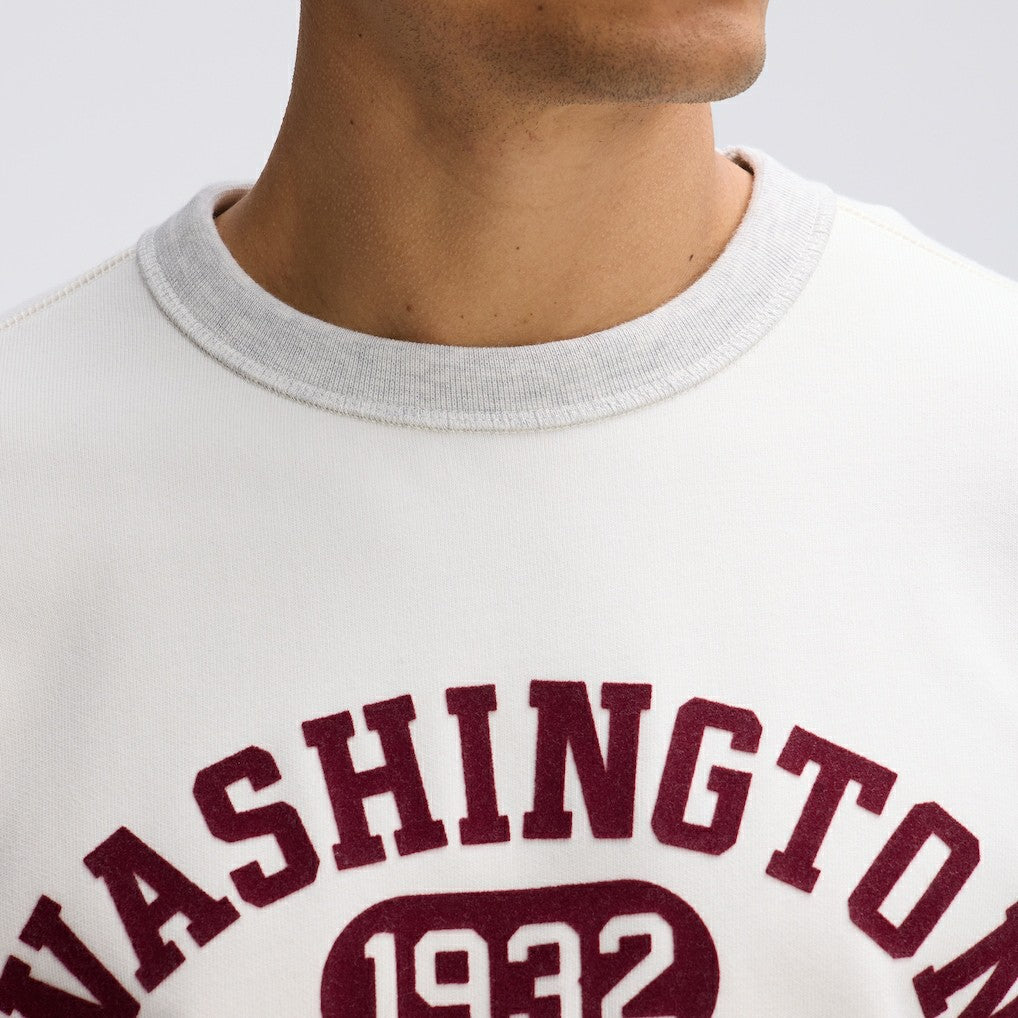 Washington Commanders IconicFleece Short Sleeve Sweatshirt - Oatmeal - Fanatics