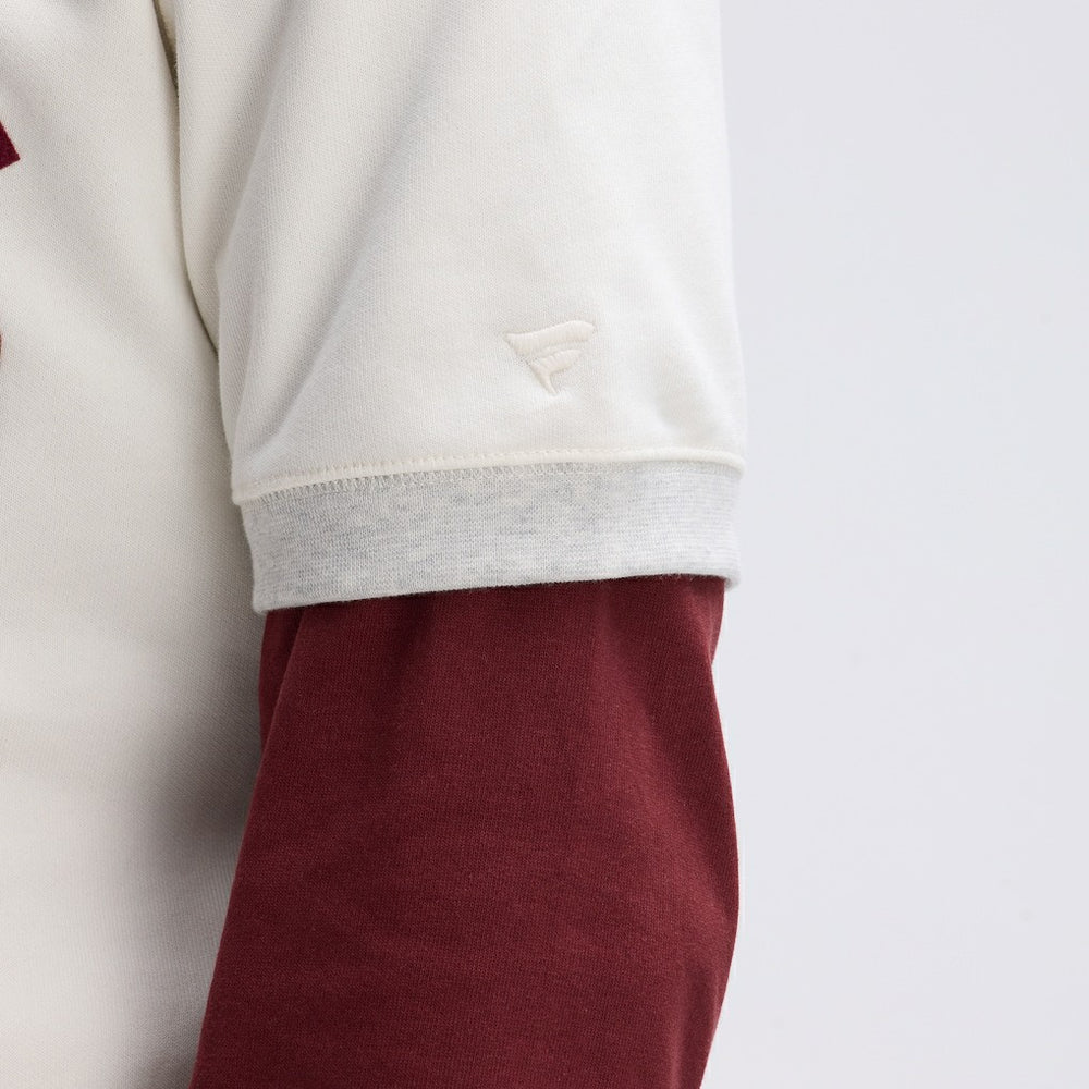 Washington Commanders IconicFleece Short Sleeve Sweatshirt - Oatmeal - Fanatics