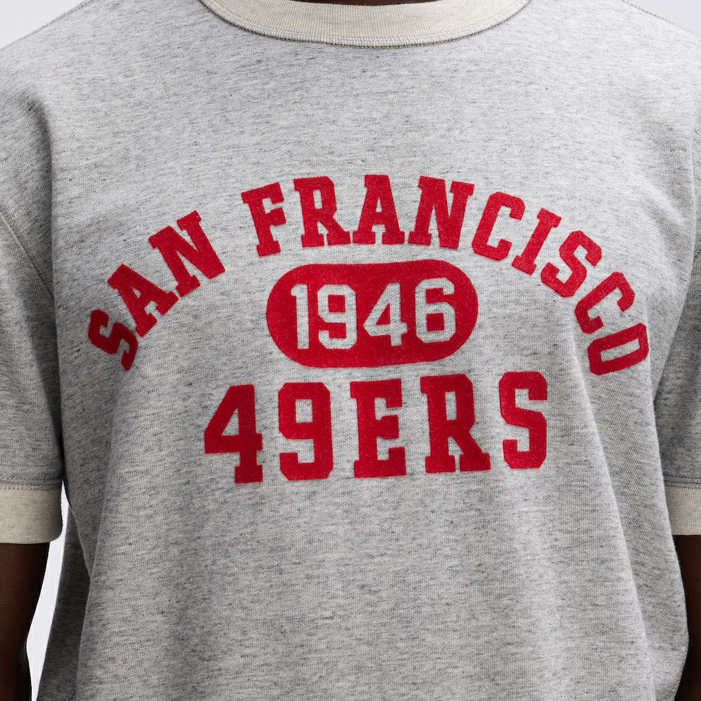 San Francisco 49ers IconicFleece Short Sleeve Sweatshirt - Heather Gray - Fanatics