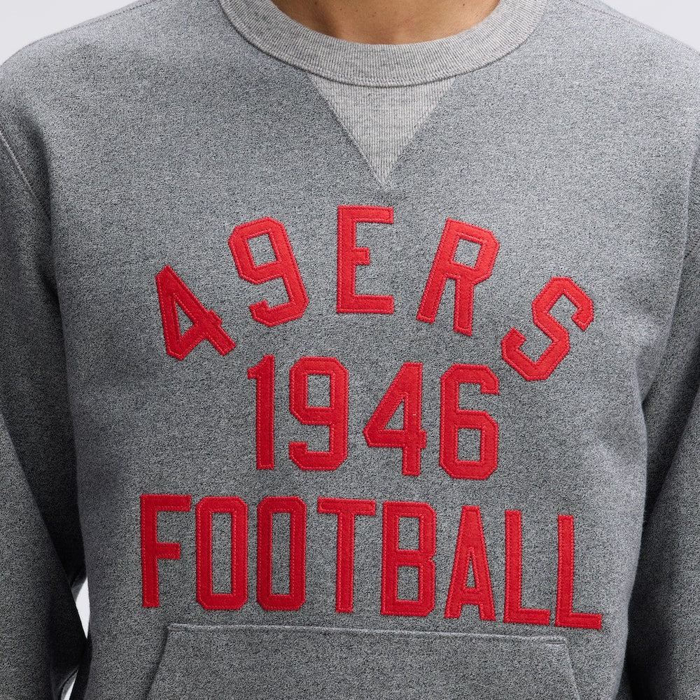 San Francisco 49ers IconicFleece Pocket Sweatshirt - Athletic Heather Gray - Fanatics