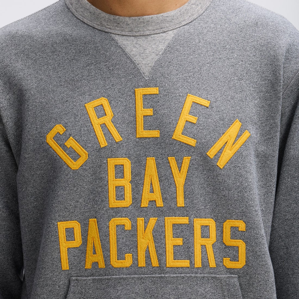 Green Bay Packers IconicFleece Pocket Sweatshirt - Athletic Heather Gray - Fanatics