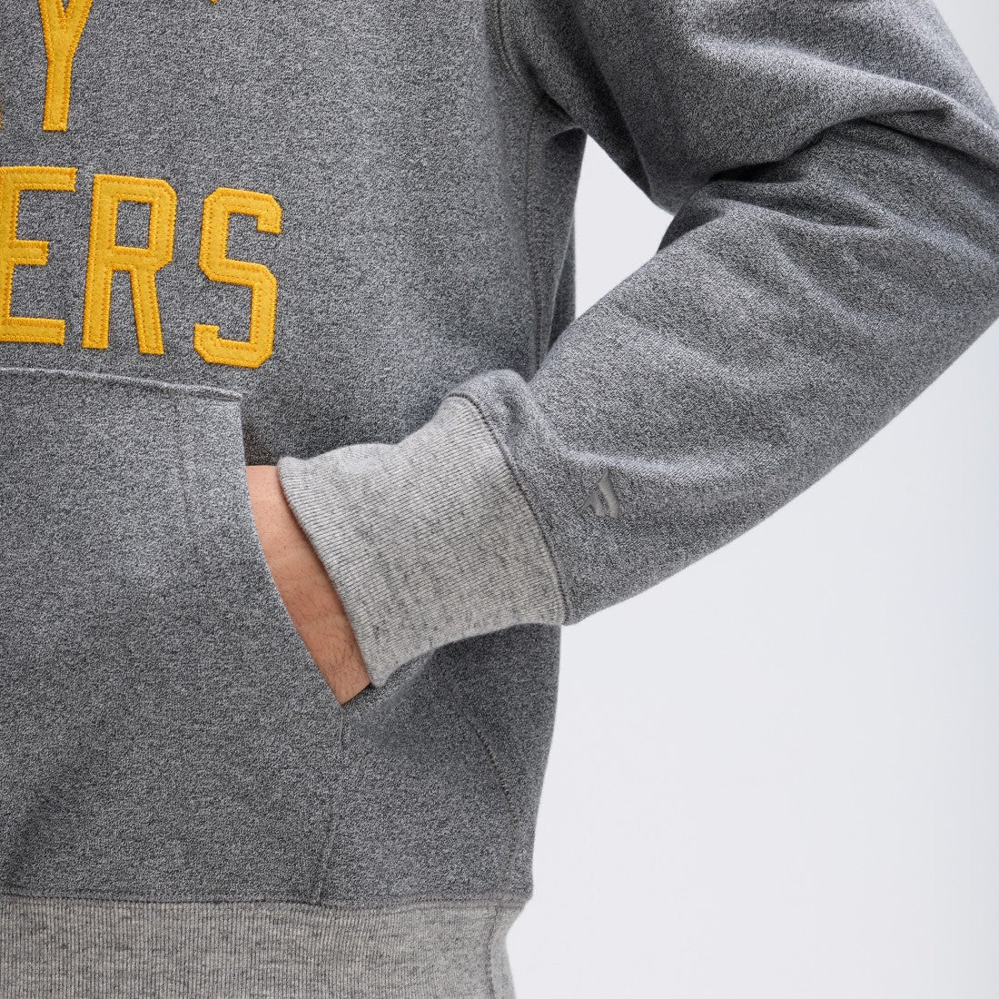 Green Bay Packers IconicFleece Pocket Sweatshirt - Athletic Heather Gray - Fanatics
