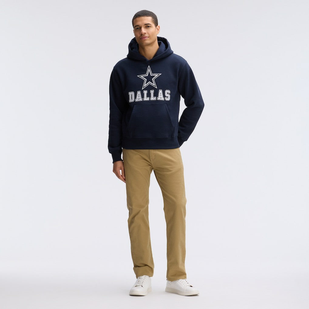 Dallas Cowboys IconicFleece Flocked Hoodie - Navy - Fanatics