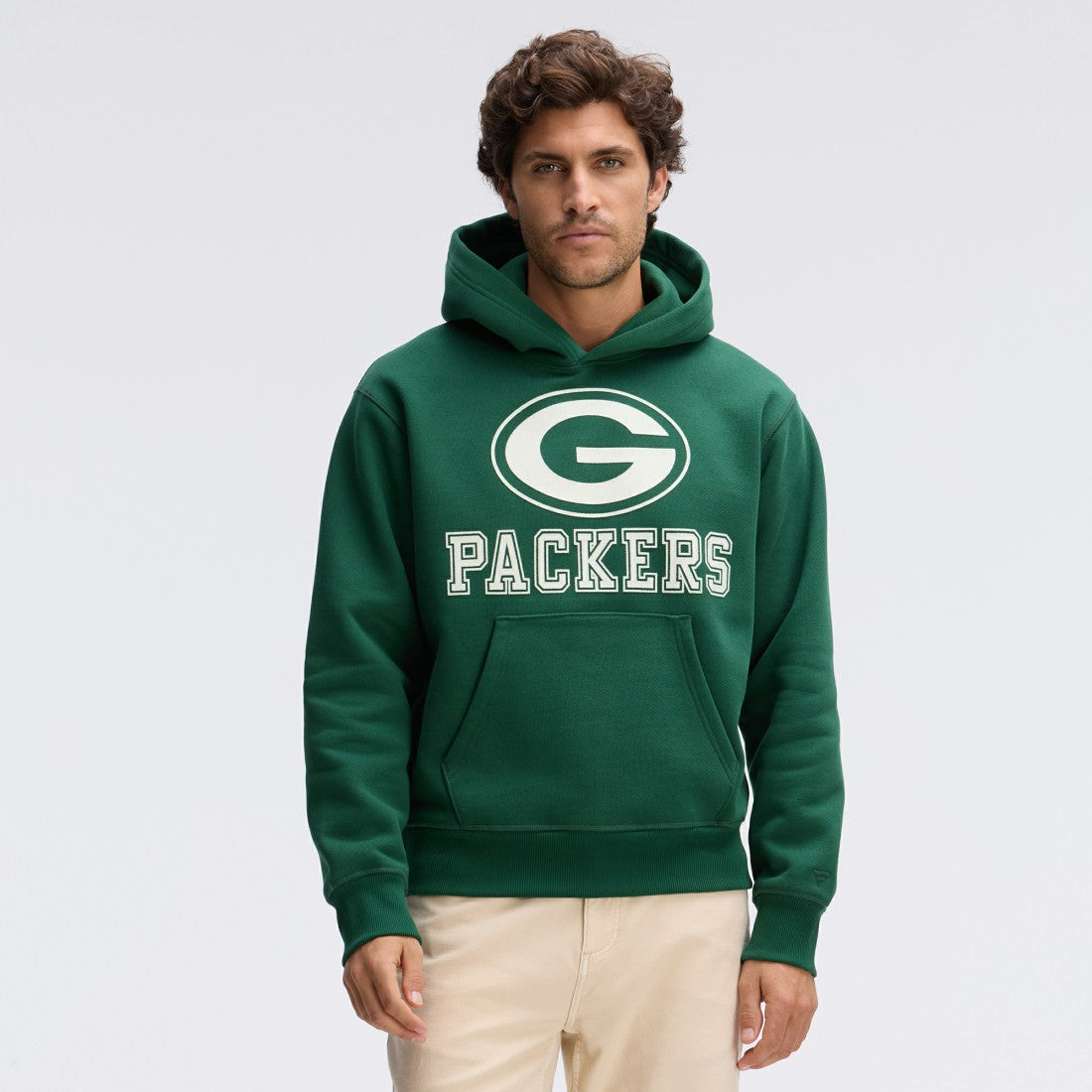 Green Bay Packers IconicFleece Flocked Hoodie - Green - Fanatics