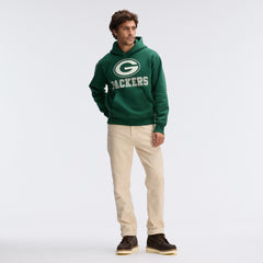 Green Bay Packers IconicFleece Flocked Hoodie - Green - Fanatics