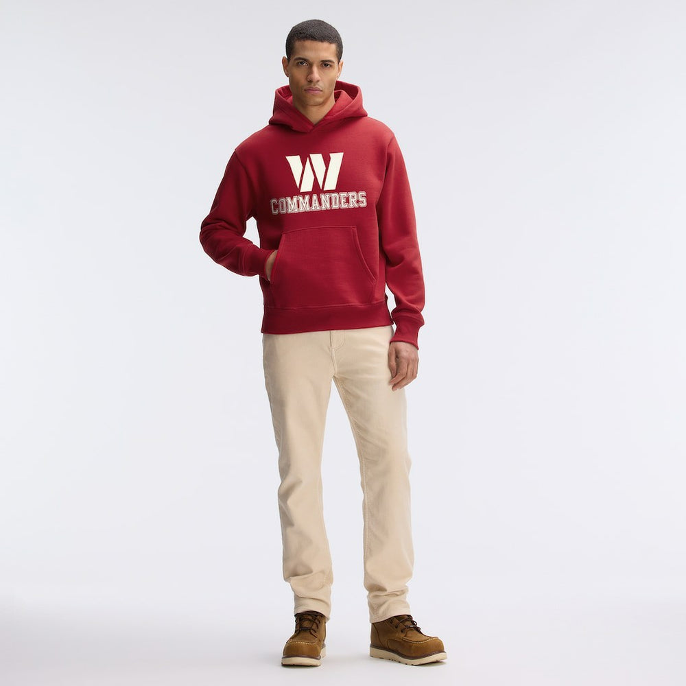Washington Commanders IconicFleece Flocked Hoodie - Burgundy - Fanatics