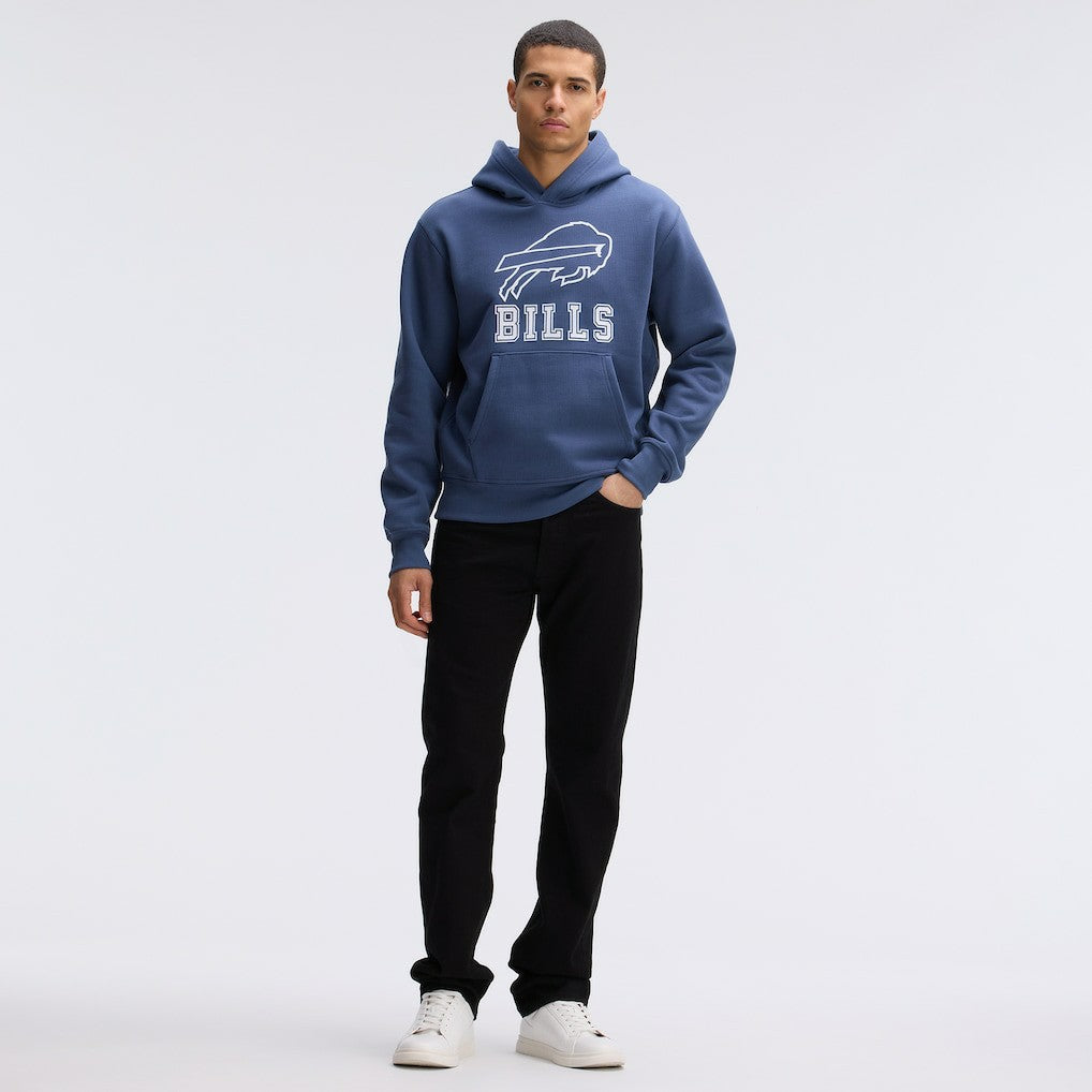 Buffalo Bills IconicFleece Flocked Hoodie - Royal - Fanatics