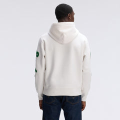 Philadelphia Eagles IconicFleece Letterman Hoodie - Oatmeal - Fanatics