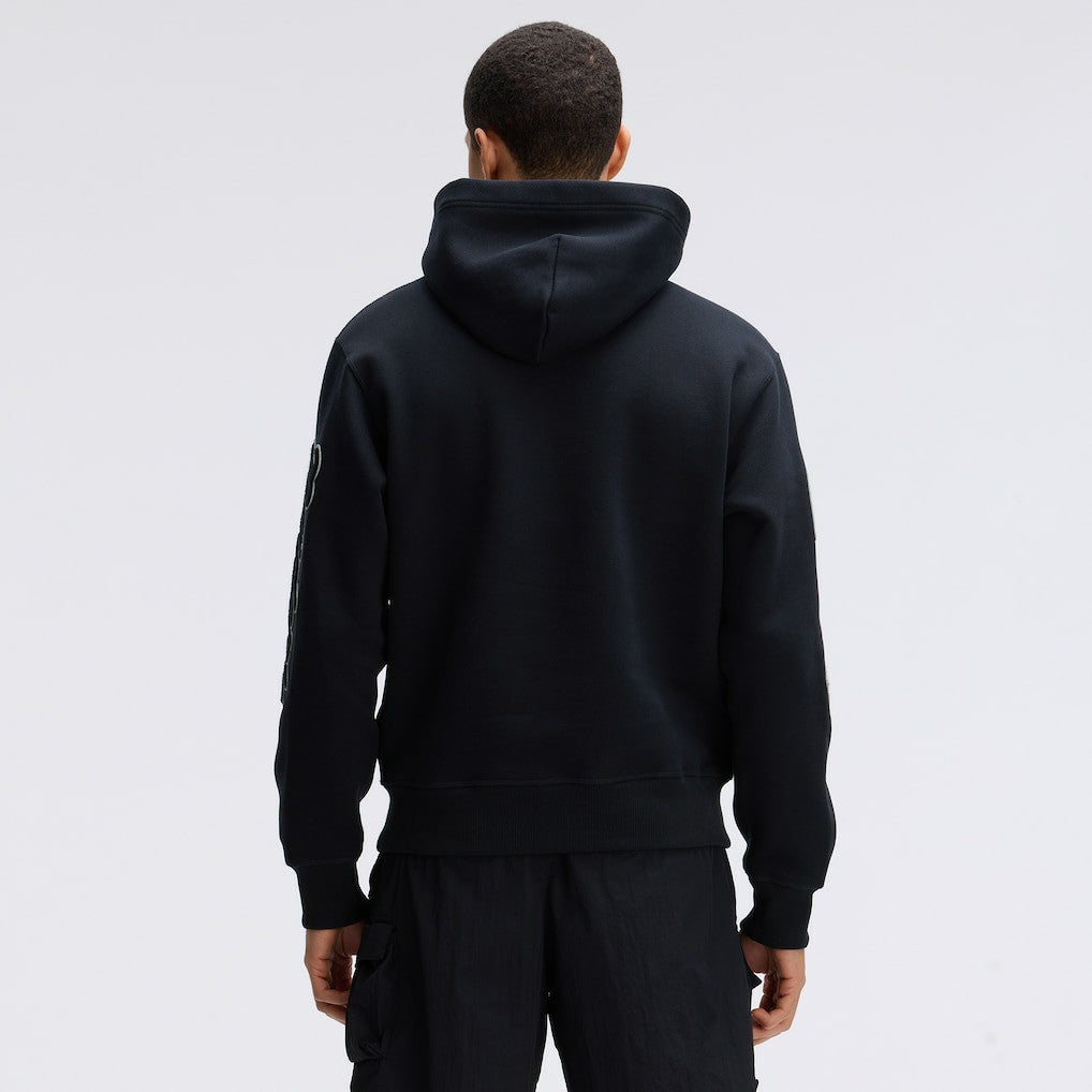 Las Vegas Raiders IconicFleece Letterman Hoodie - Black - Fanatics