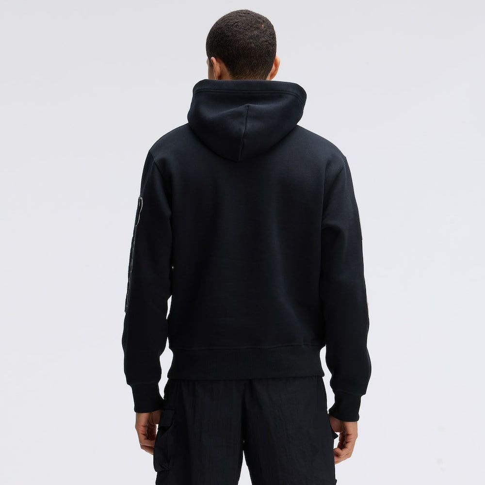 Las Vegas Raiders IconicFleece Letterman Hoodie - Black - Fanatics