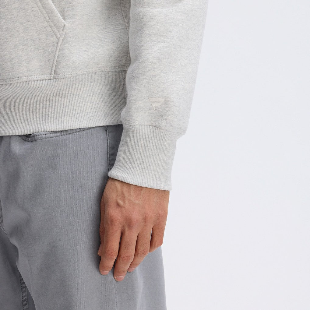Detroit Lions IconicFleece Letterman Hoodie - Heather Gray - Fanatics