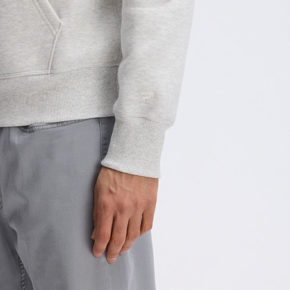 Detroit Lions IconicFleece Letterman Hoodie - Heather Gray - Fanatics