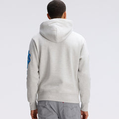Detroit Lions IconicFleece Letterman Hoodie - Heather Gray - Fanatics
