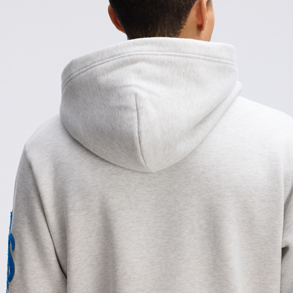 Detroit Lions IconicFleece Letterman Hoodie - Heather Gray - Fanatics
