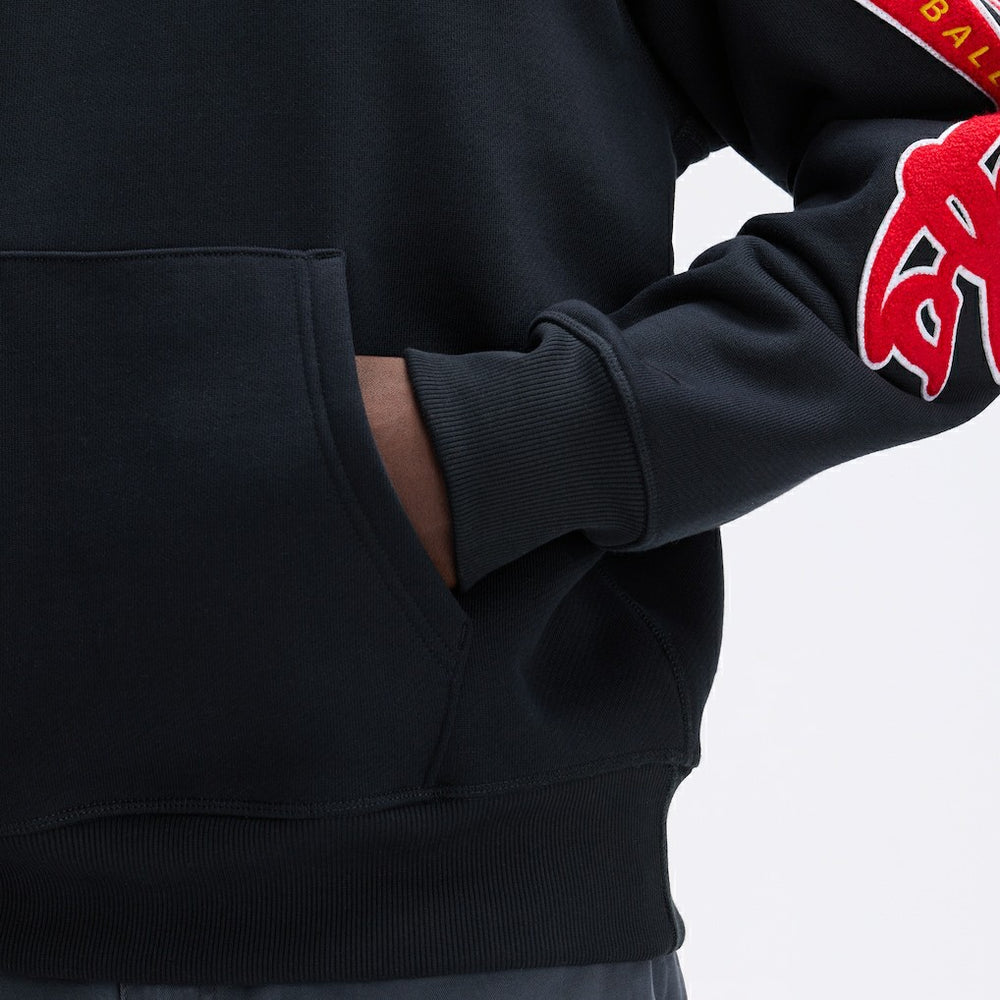 Kansas City Chiefs IconicFleece Letterman Hoodie - Black - Fanatics