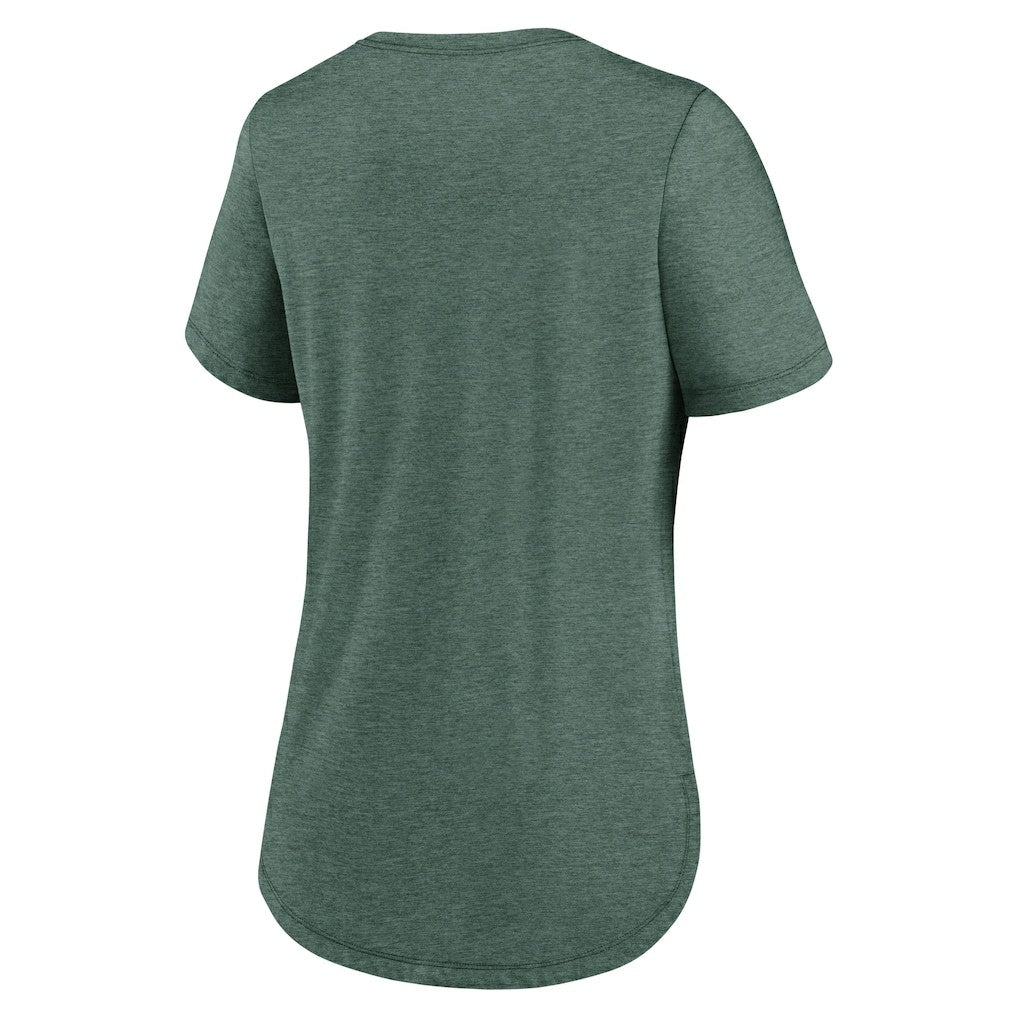 New York Jets Women's The City Never Sleeps Tri-Blend T-Shirt - Heather Green - Nike