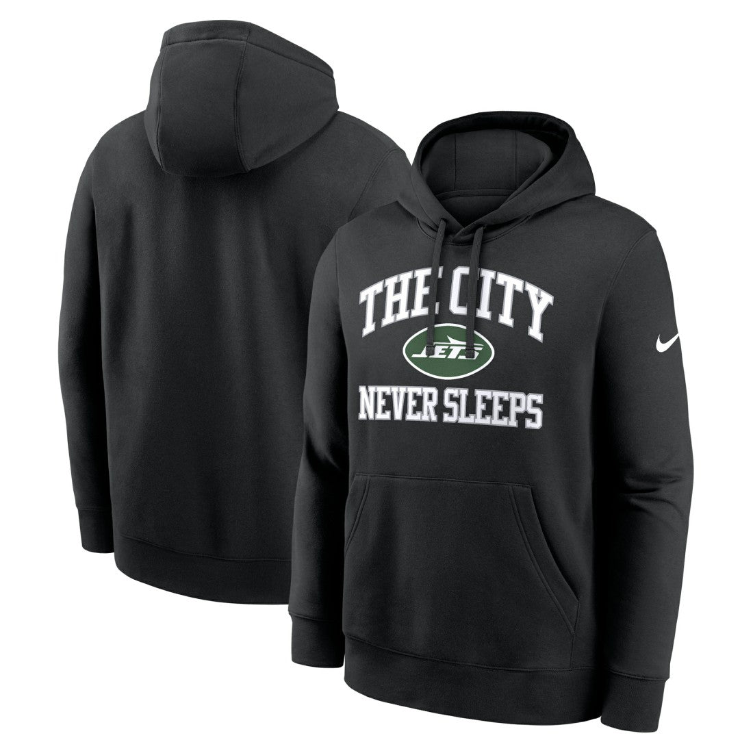 New York Jets The City Never Sleeps Club Fleece Hoodie - Black - Nike