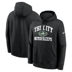 New York Jets The City Never Sleeps Club Fleece Hoodie - Black - Nike