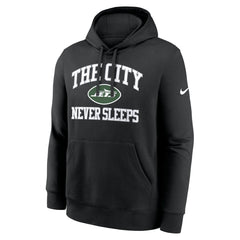 New York Jets The City Never Sleeps Club Fleece Hoodie - Black - Nike
