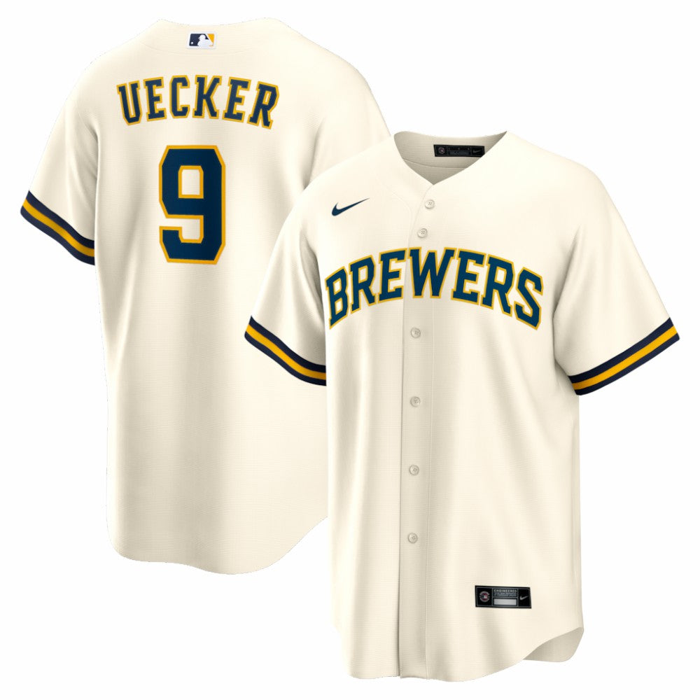 Bob Uecker Milwaukee Brewers Nike Home Retired Player Replica Jersey Sale