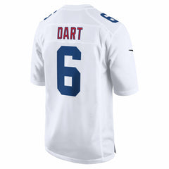 Jaxson Dart New York Giants Fashion Game Jersey - Tundra White - Nike