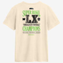 Seattle Seahawks Super Bowl LX Champions Long Ball T-Shirt - Natural - Nike