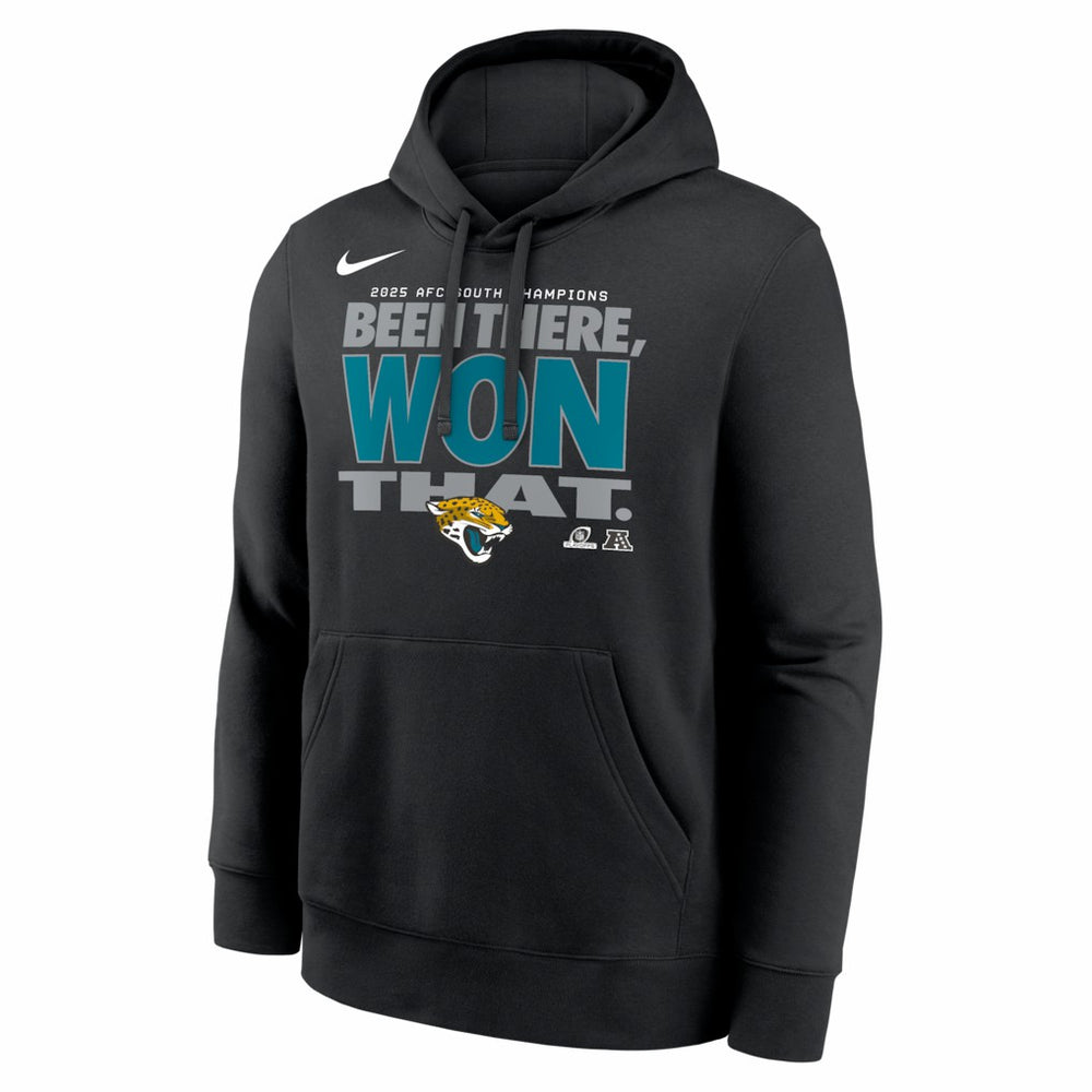 Jacksonville Jaguars 2025 AFC South Division Champions Locker Room Trophy Collection Hoodie - Black - Nike