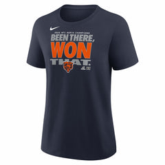 Chicago Bears Women's 2025 NFC North Division Champions Locker Room Trophy Collection T-Shirt - Navy - Nike
