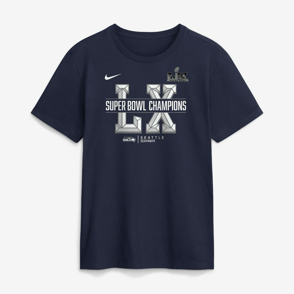 Seattle Seahawks Super Bowl LX Champions Sacrifice T-Shirt - College Navy - Nike