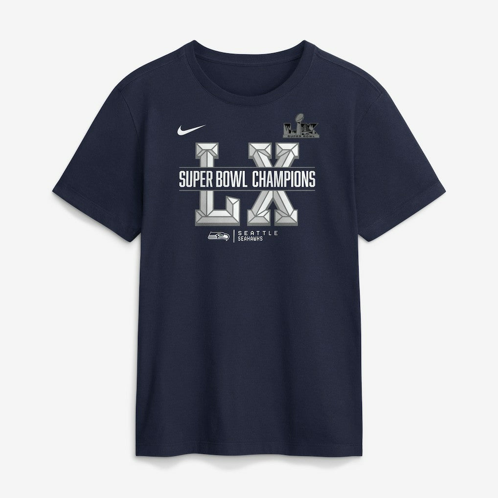Seattle Seahawks Super Bowl LX Champions Sacrifice T-Shirt - College Navy - Nike