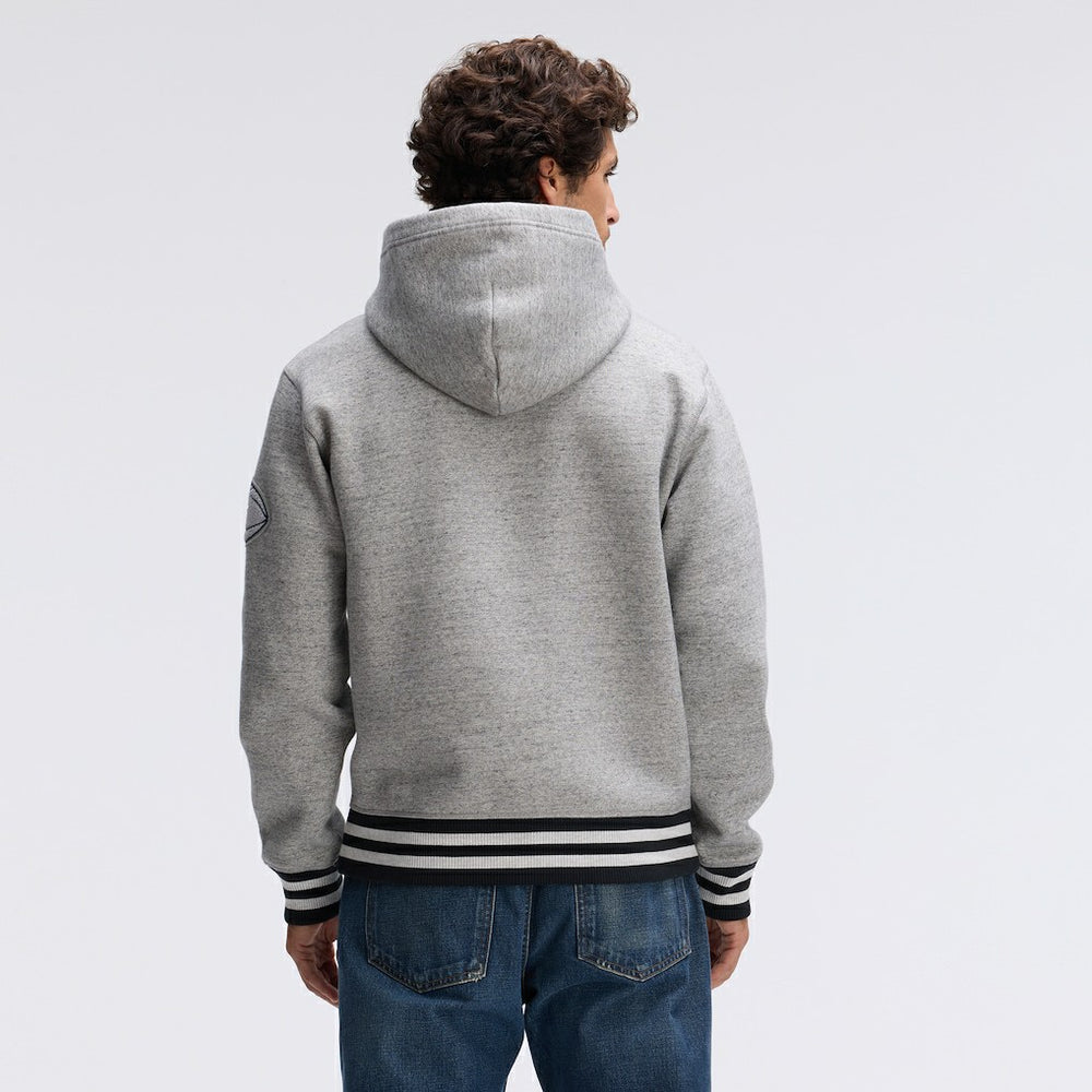 Dallas Cowboys IconicFleece Tipped Hoodie - Heather Gray - Fanatics