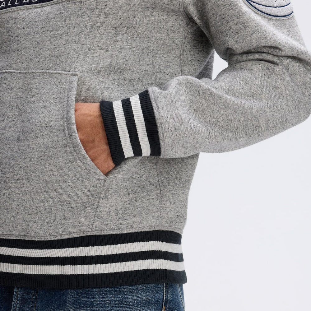 Dallas Cowboys IconicFleece Tipped Hoodie - Heather Gray - Fanatics