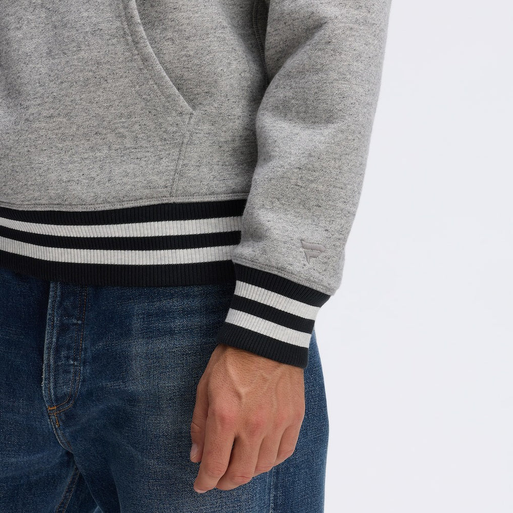 Dallas Cowboys IconicFleece Tipped Hoodie - Heather Gray - Fanatics