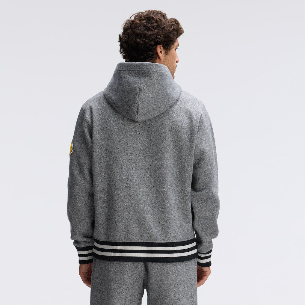 Minnesota Vikings IconicFleece Tipped Hoodie - Athletic Heather Gray - Fanatics