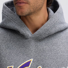 Minnesota Vikings IconicFleece Tipped Hoodie - Athletic Heather Gray - Fanatics