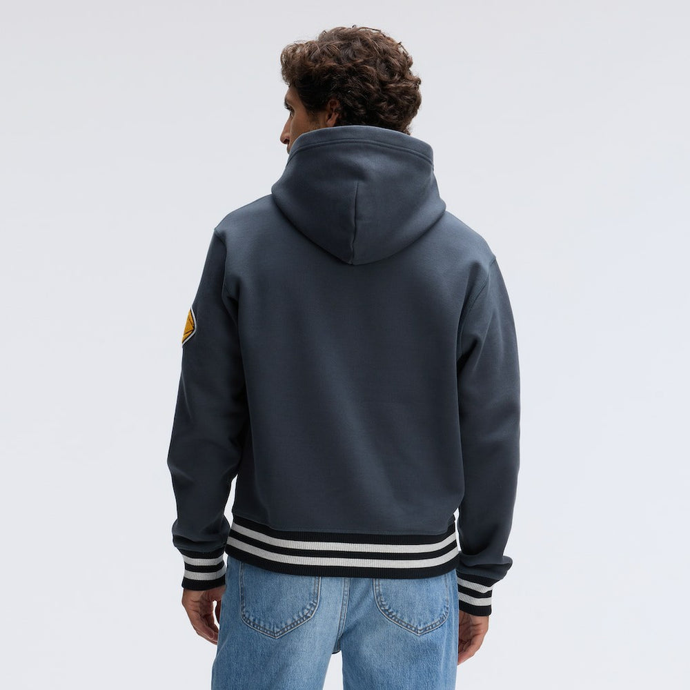 Pittsburgh Steelers IconicFleece Tipped Hoodie - Charcoal - Fanatics